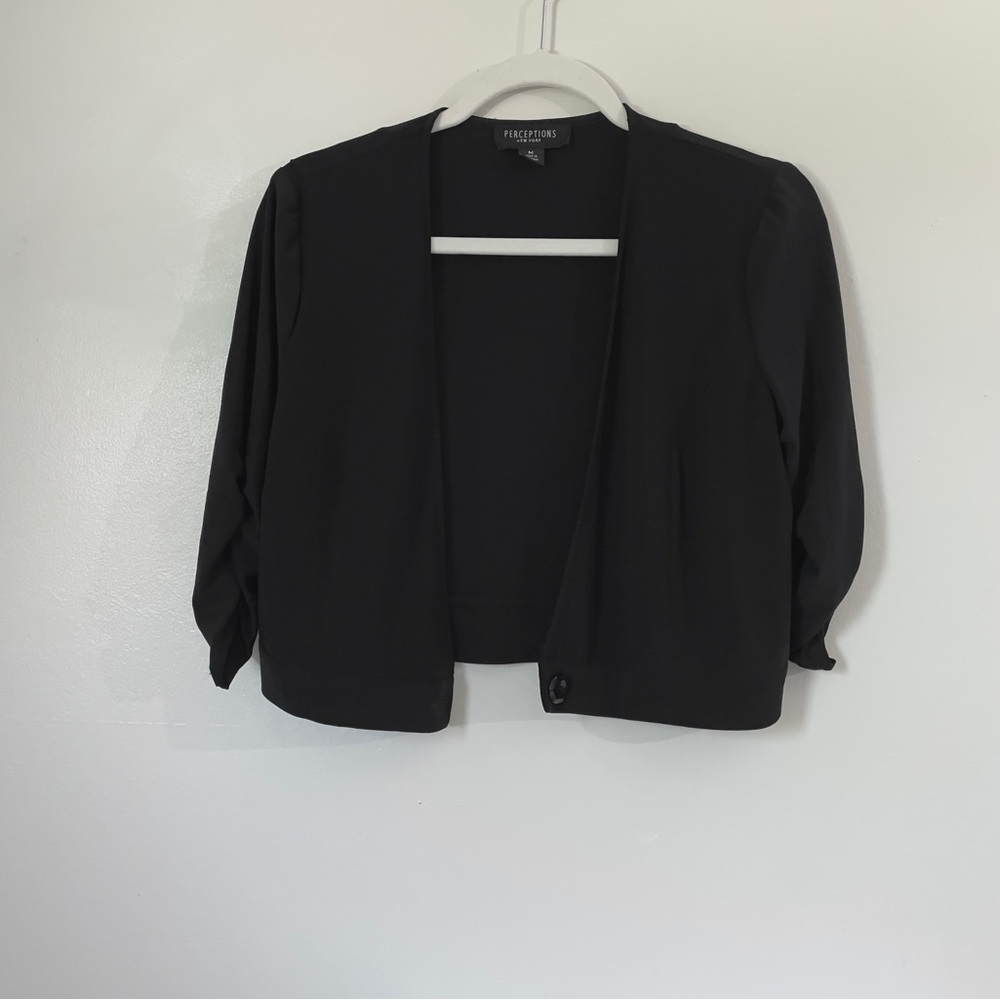 Perceptions Black Cropped Jacket